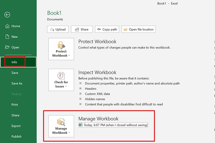 Cách lấy lại file Excel chưa lưu hoặc bị lưu đè cực hiệu quả (Hình 11)