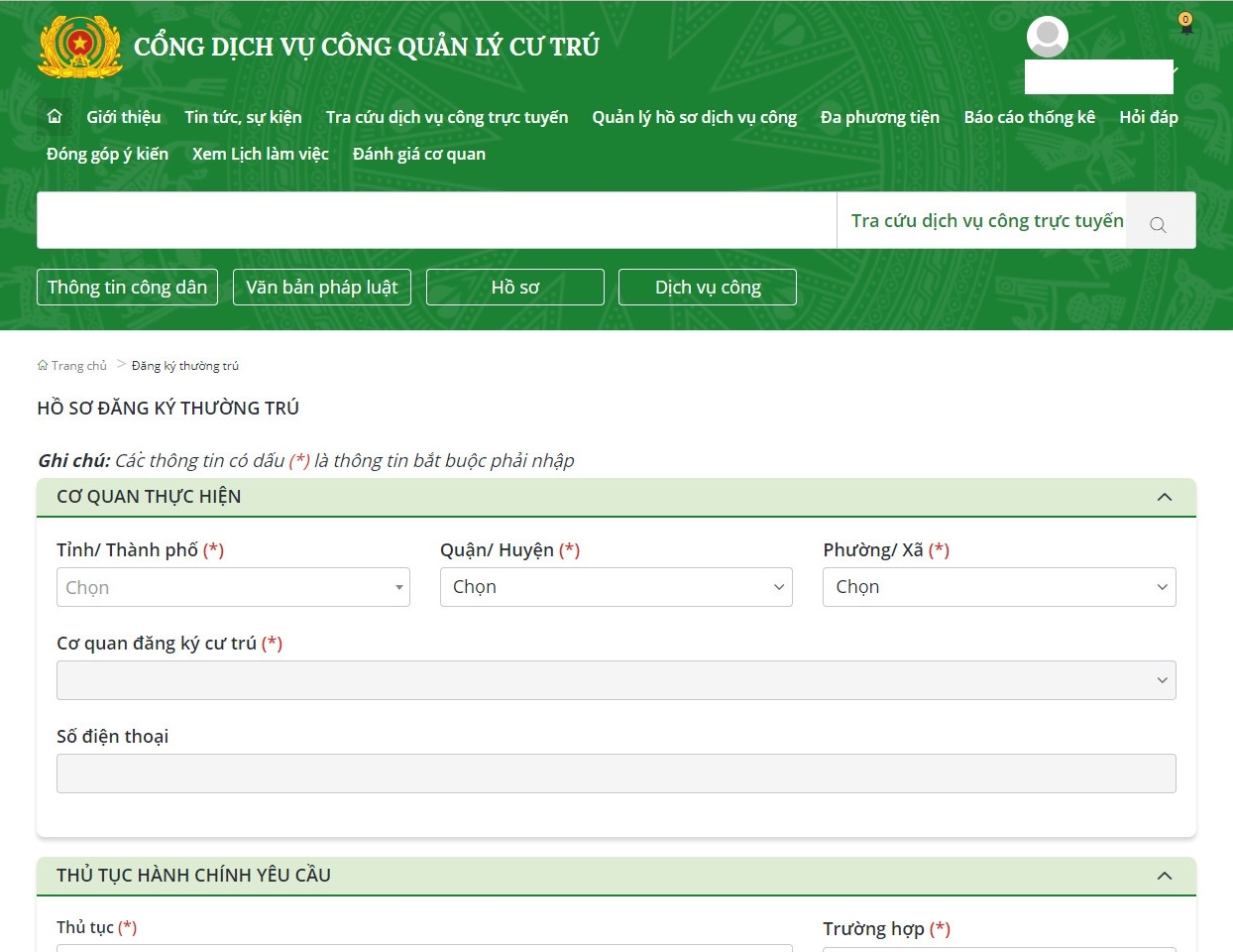 Cách đăng ký thường trú online tại nhà nhanh chóng 5
