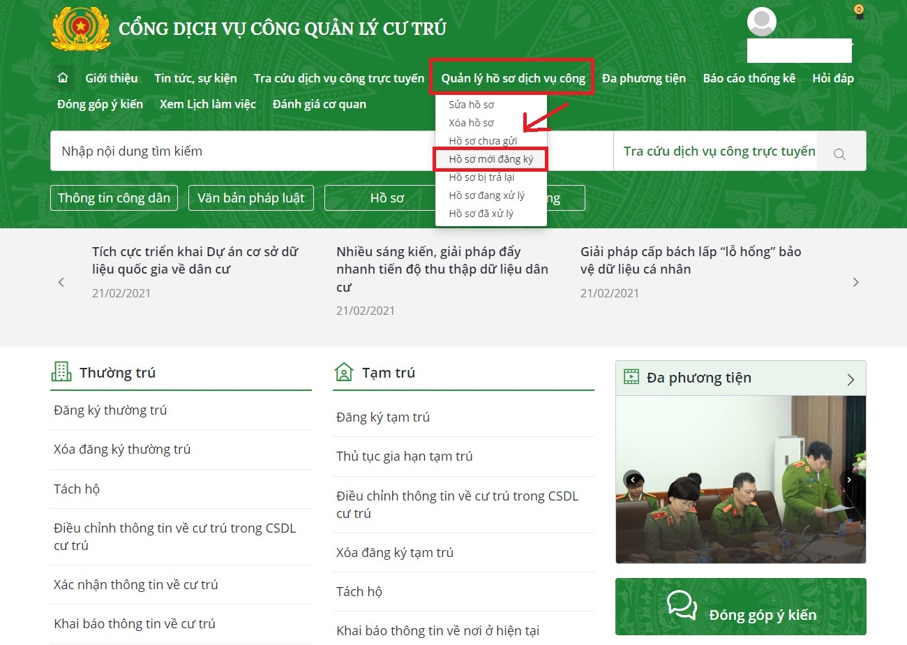 Cách đăng ký thường trú online tại nhà nhanh chóng 8