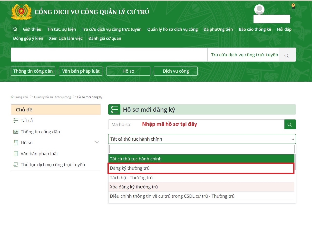 Cách đăng ký thường trú online tại nhà nhanh chóng 9