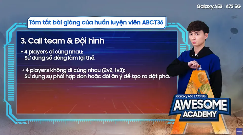 Học từ ABCT36 tại Awesome Academy: Lên rank siêu nhanh với chipset Snapdragon 778G của Galaxy A73 5G