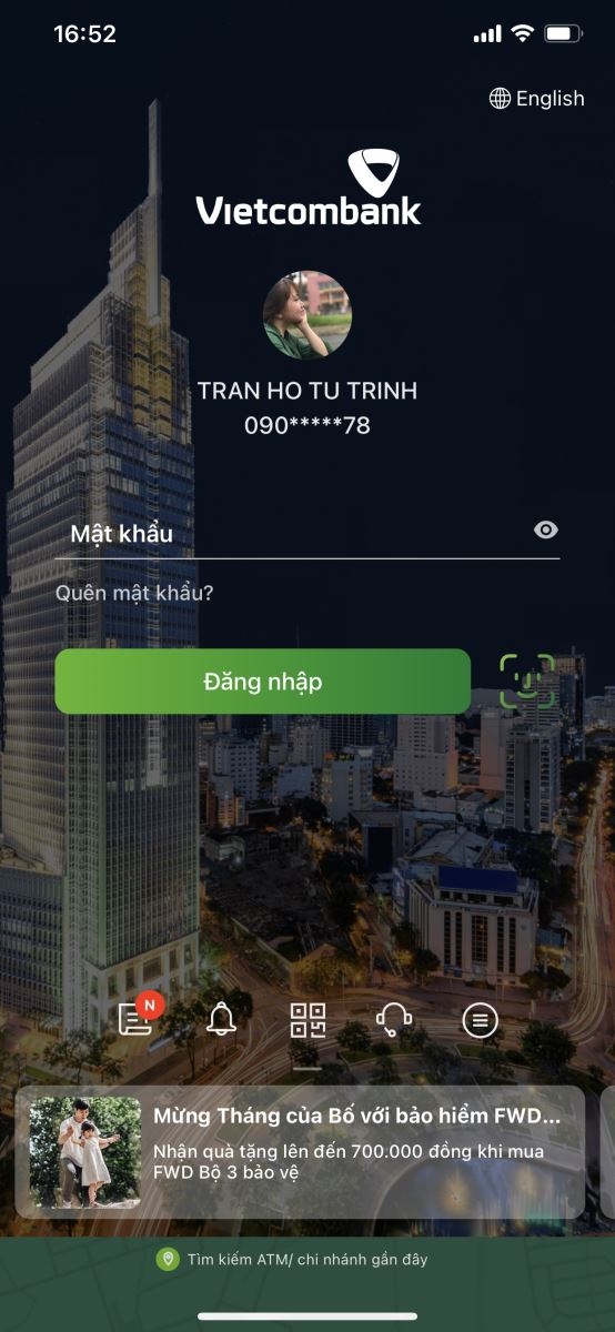 ứng dụng VCB Digibank