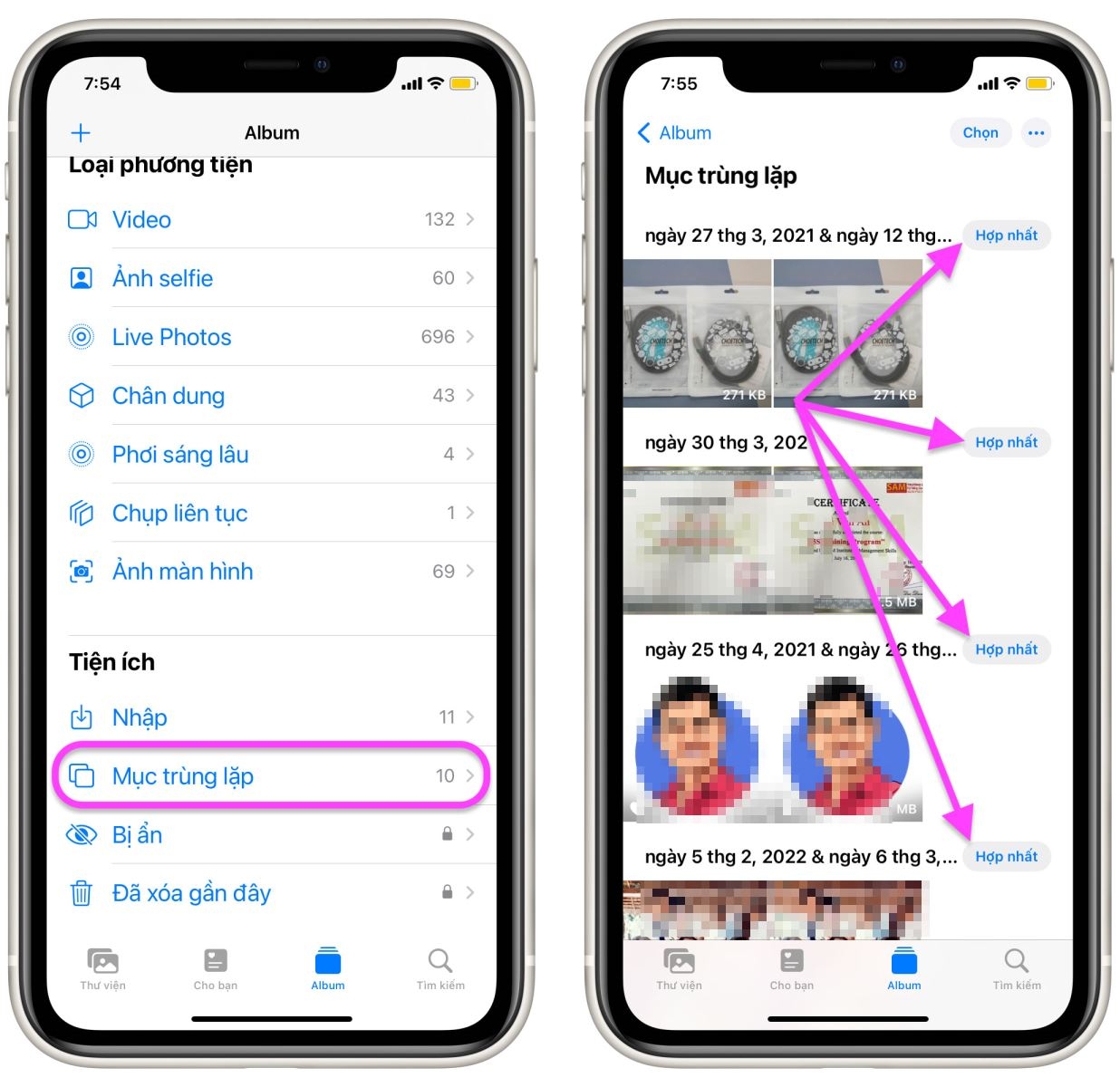 Cách xóa ảnh và video trùng lặp trên iPhone - Ảnh 3