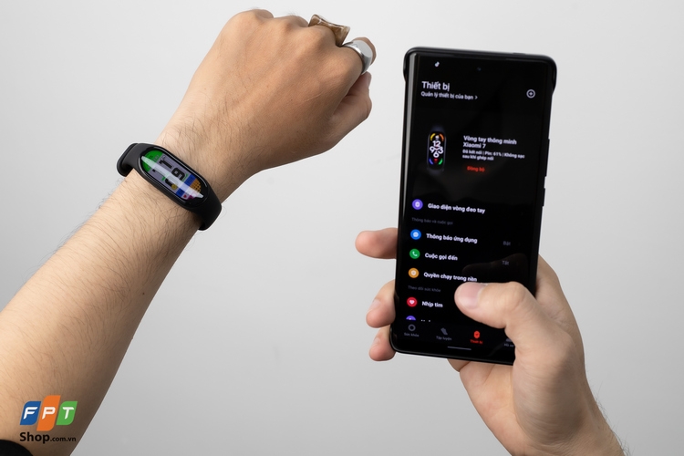 Tập luyện trên Mi Band 7