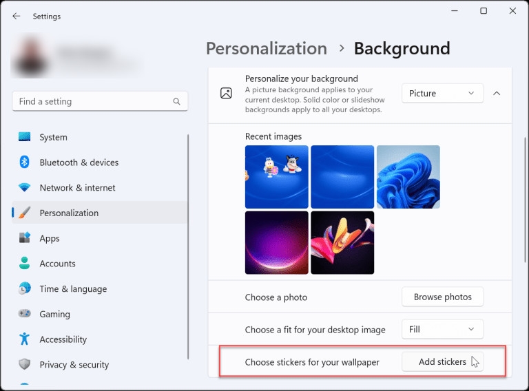 Trải nghiệm tính năng hình dán Stickers trên Windows 11 (12)