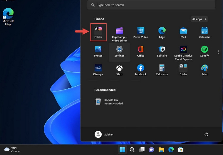 Cách tạo các thư mục có tổ chức trong menu Start của Windows 11 (3)