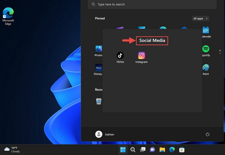 Cách tạo các thư mục có tổ chức trong menu Start của Windows 11 (5)