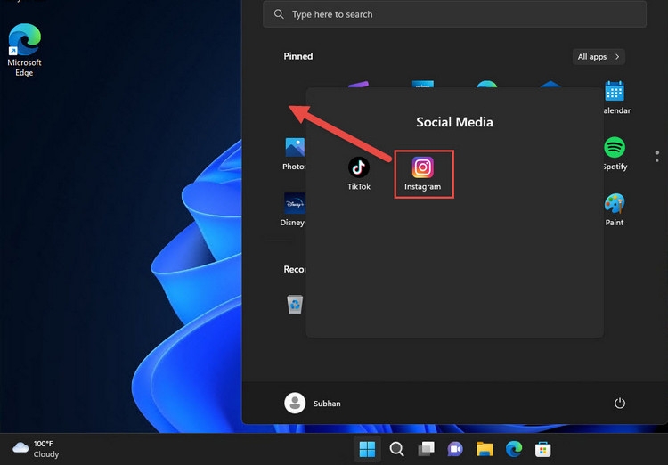 Cách tạo các thư mục có tổ chức trong menu Start của Windows 11 (6)