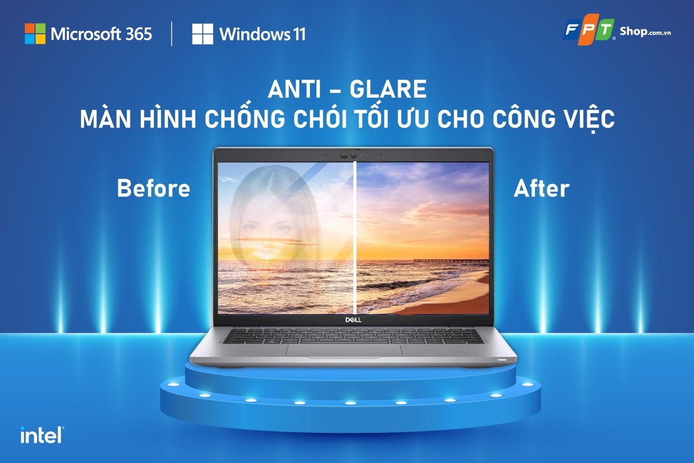 Màn hình chống chói tối ưu cho công việc