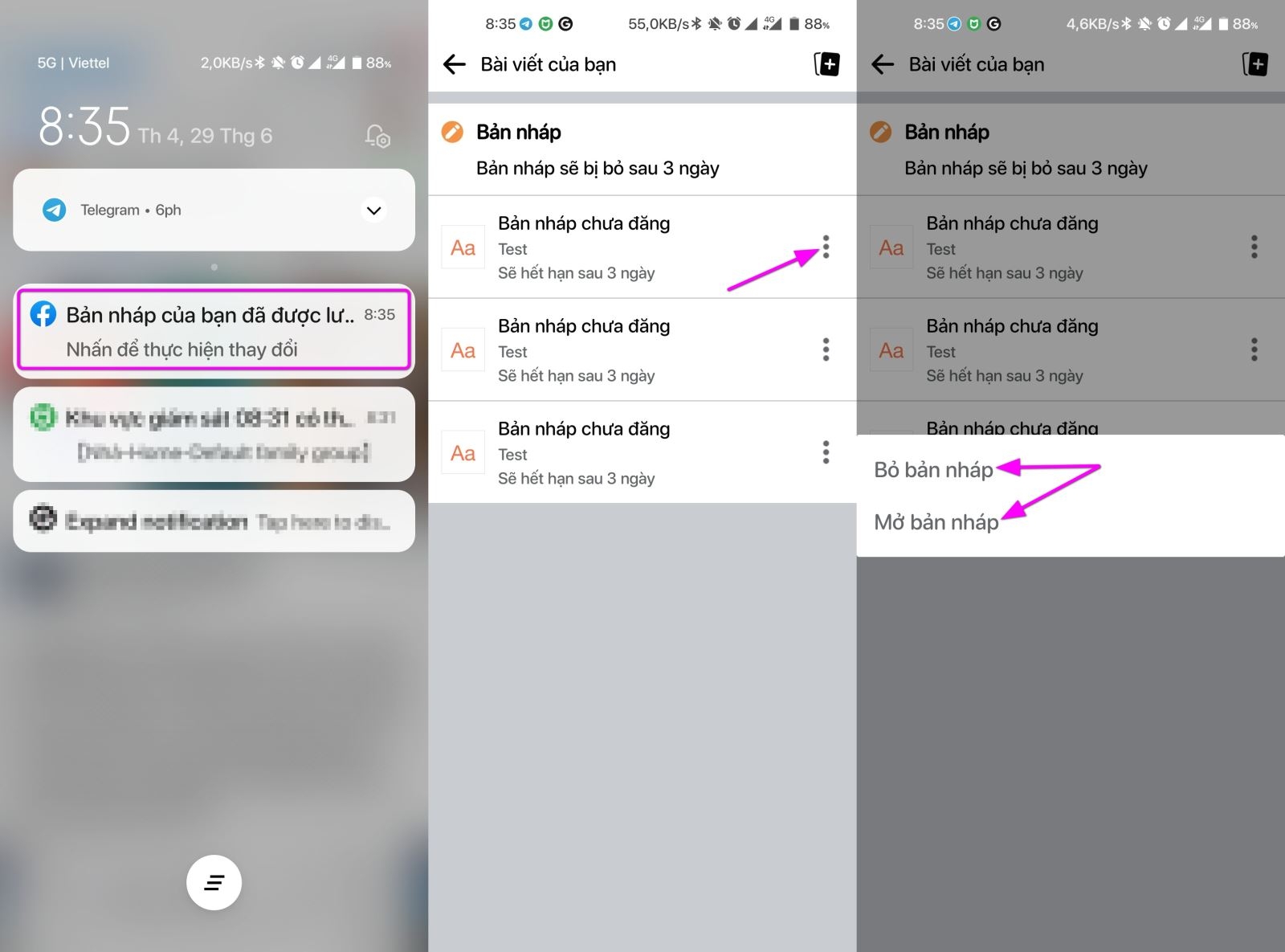 Cách lưu status Facebook thành bản nháp trên iPhone - Ảnh 2