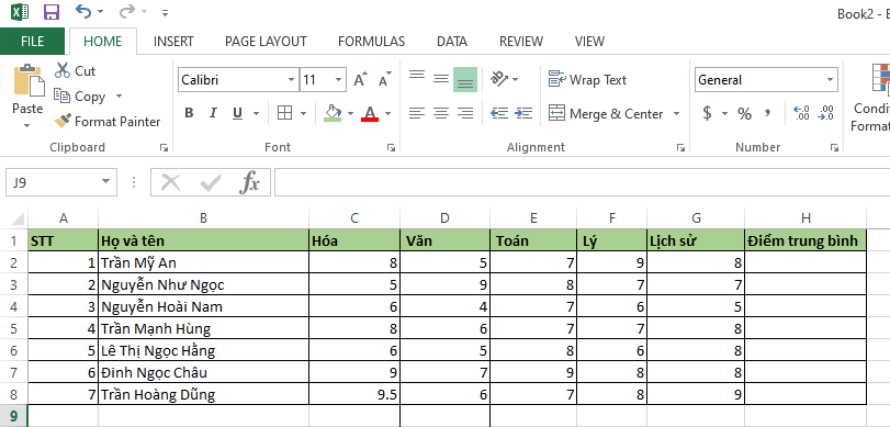 Hướng dẫn cách dùng hàm AVERAGE trong Excel chi tiết, dễ hiểu