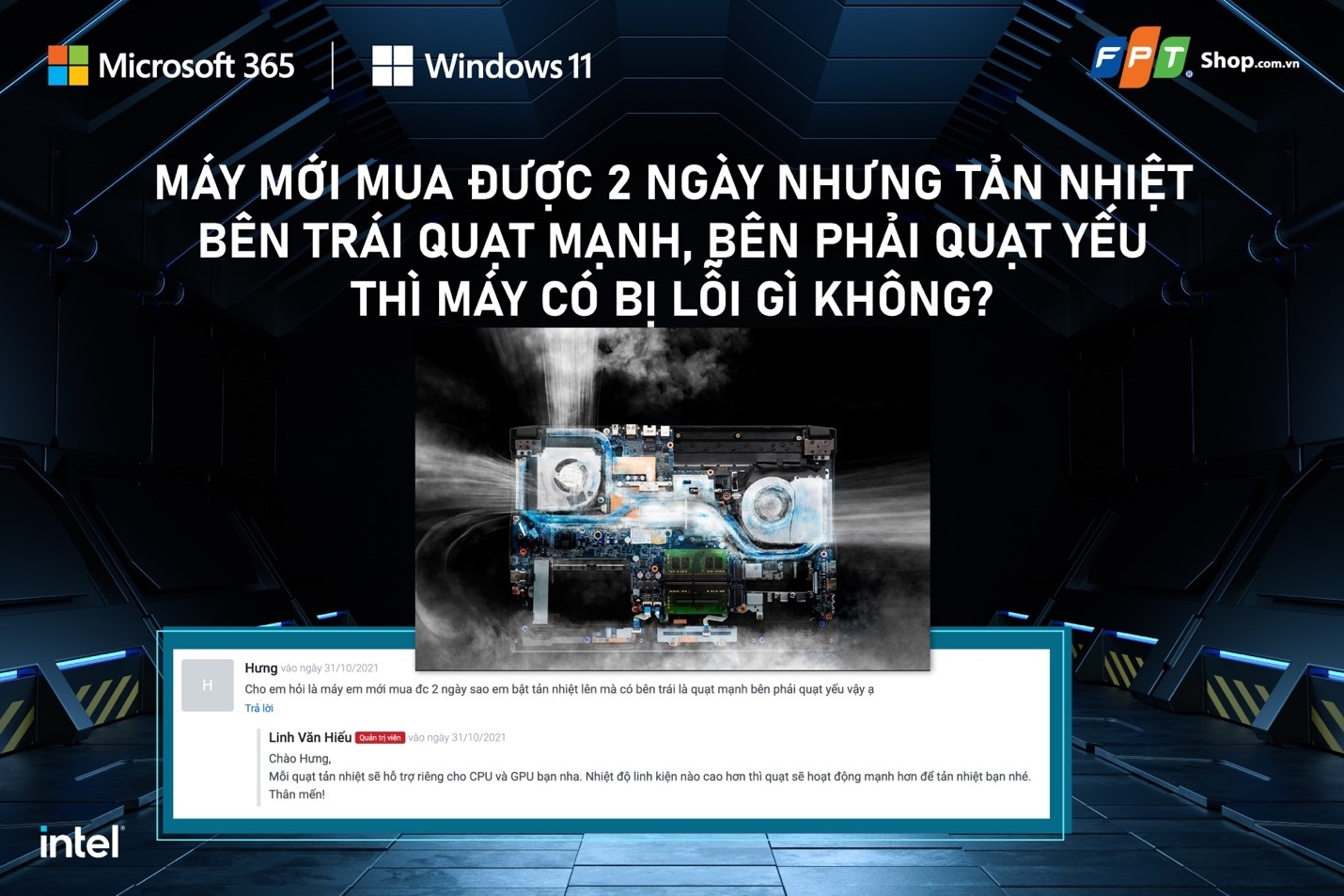 Mới mua được 2 ngày nhưng quạt bên trái mạnh, quạt bên phải yếu thì máy có bị lỗi gì không