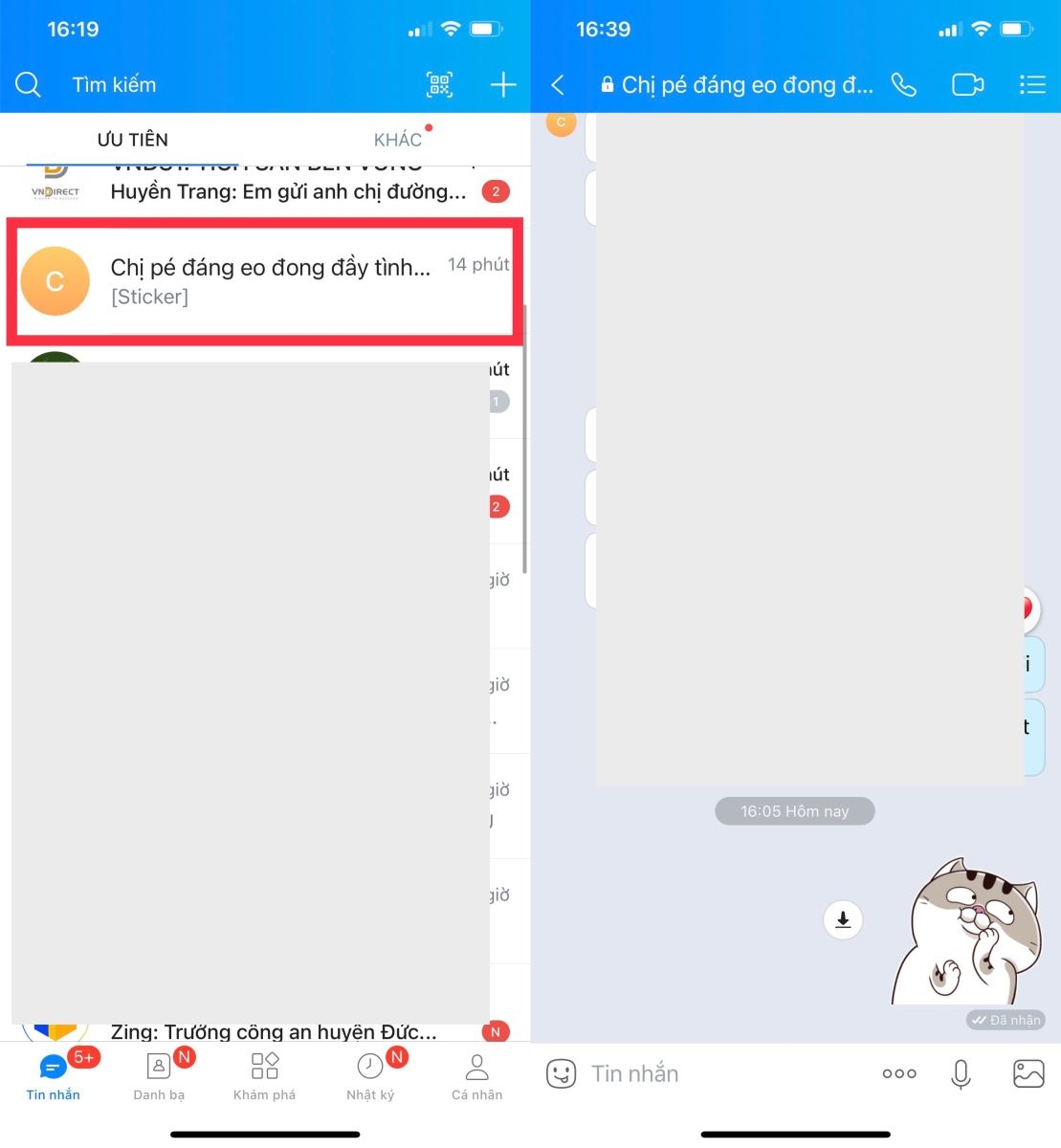 Cách mở lại tin nhắn ẩn trên Zalo khi quên mật khẩu 3