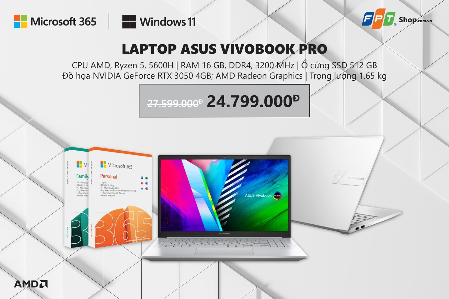 TOP LAPTOP MỎNG NHẸ VỚI TRỌNG LƯỢNG DƯỚI 2KG BÁN CHẠY TRÊN FPT SHOP 5