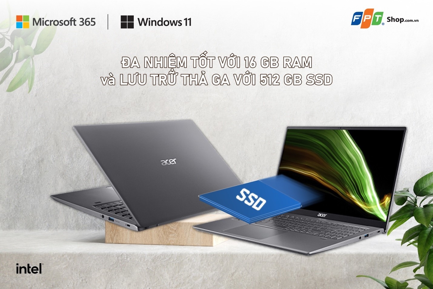 Acer Swift X SFX16 màn hình 16,1 inch nhưng khối lượng chỉ 1,9kg