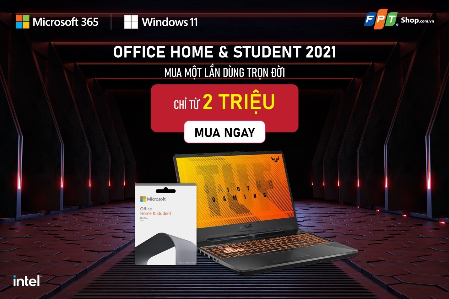 ASUS TUF Gaming FX506LH laptop gaming nhưng giá bán văn phòng