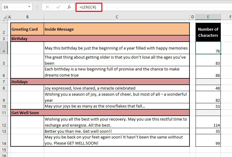 Đếm ký tự trong Excel - Ảnh 02