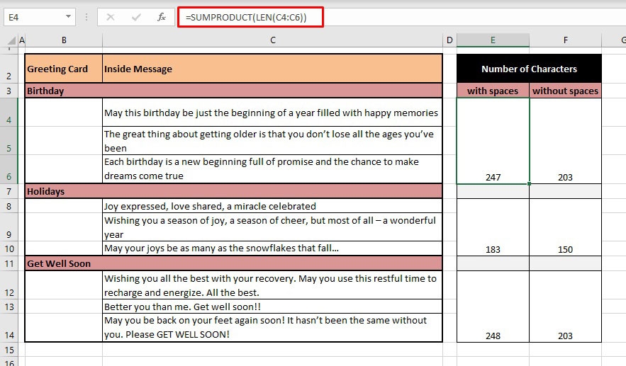 Đếm ký tự trong Excel - Ảnh 04