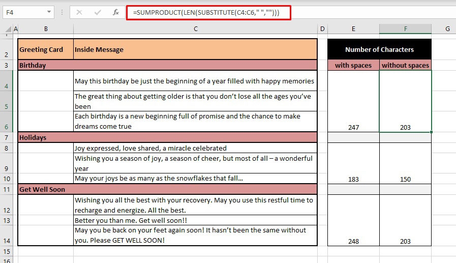 Đếm ký tự trong Excel - Ảnh 05