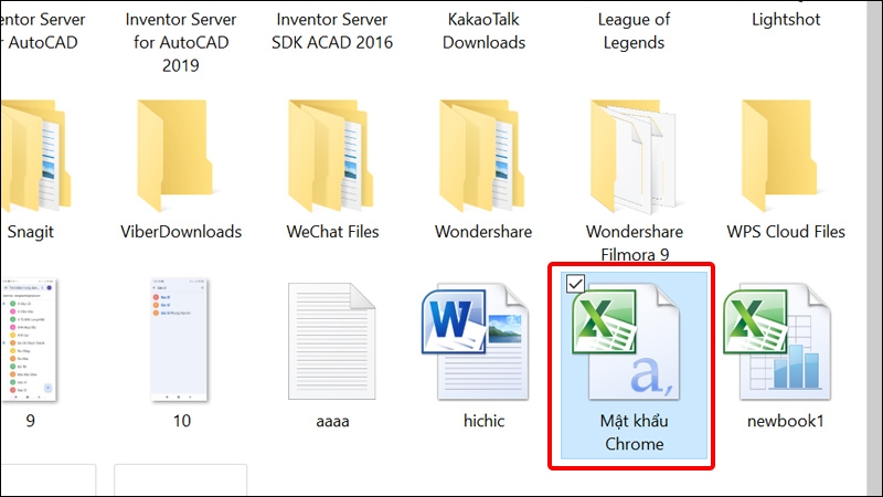 Xem lại mật khẩu đã xuất