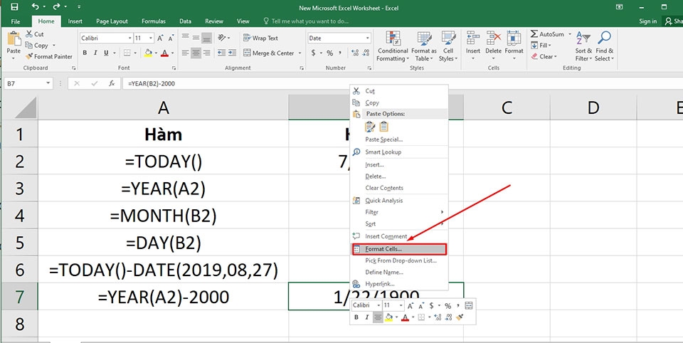 Hàm TODAY trong Excel - Ảnh 05
