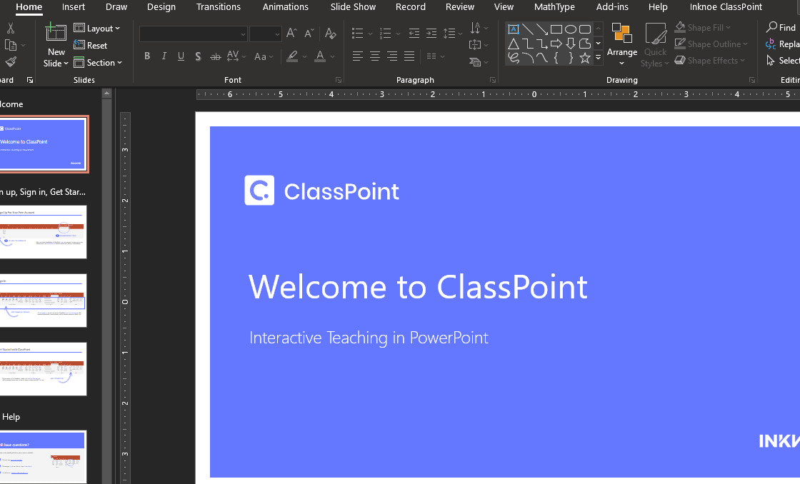 Cài đặt Classpoint