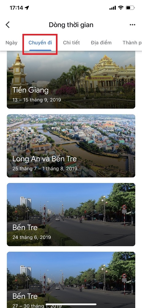 Chia sẻ bạn cách xem dòng thời gian trên Google Maps 5