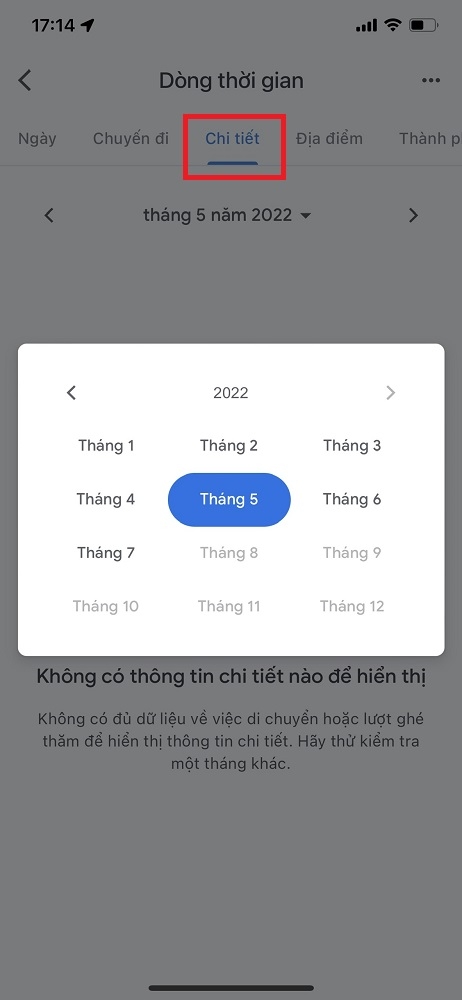 Chia sẻ bạn cách xem dòng thời gian trên Google Maps 6