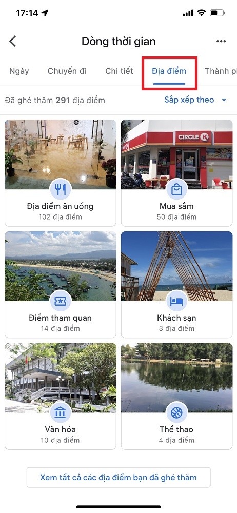 Chia sẻ bạn cách xem dòng thời gian trên Google Maps 7