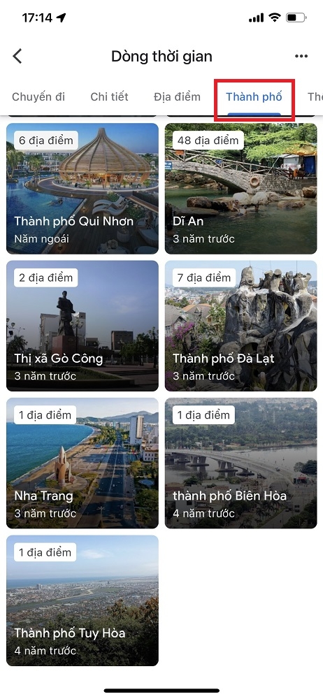 Chia sẻ bạn cách xem dòng thời gian trên Google Maps 8