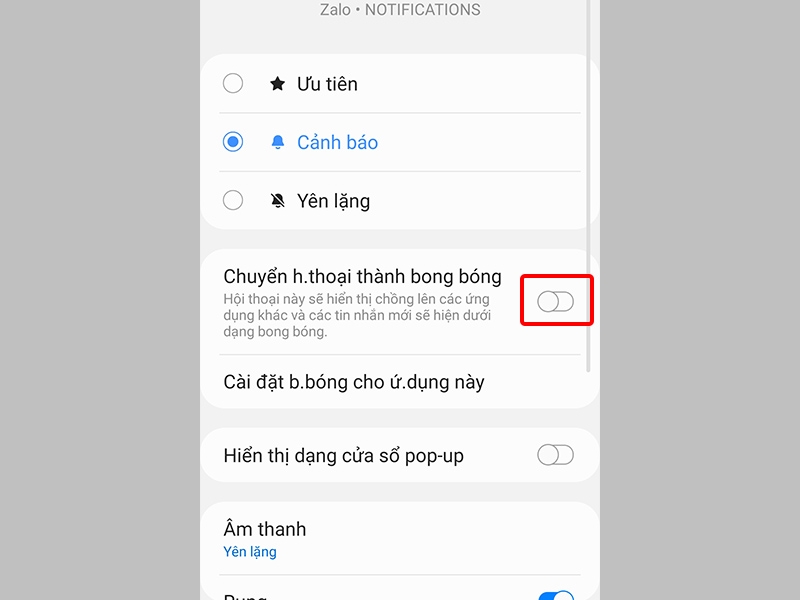Đưa về trạng thái tắt