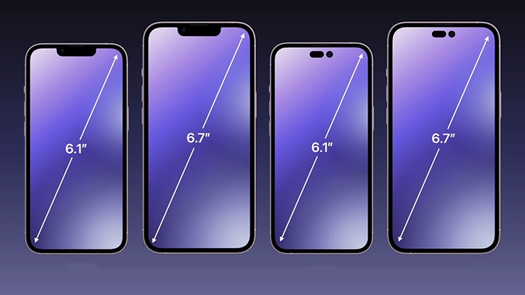 Màn hình iPhone 14 sẽ có hai kích cỡ