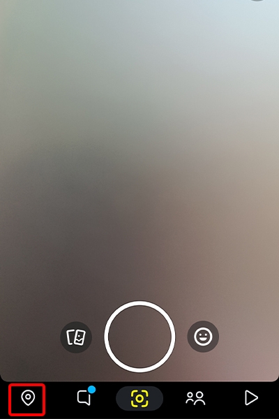 Nhấn vào biểu tượng Snap Map