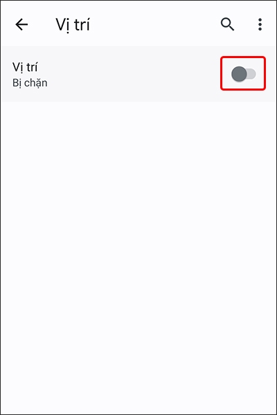 Tắt Vị trí của bạn