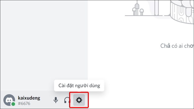 Nhấn vào biểu tượng Cài đặt