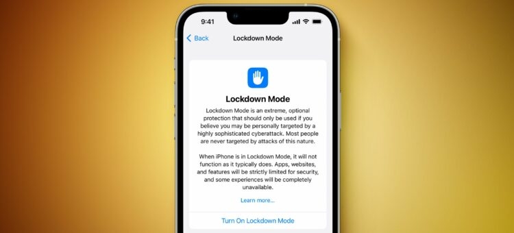 Apple đang chuẩn bị ra mắt tính năng mới mang tên Lockdown Mode