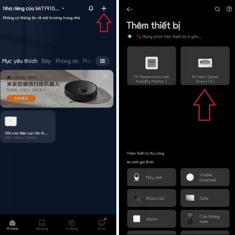Hướng dẫn kết nối lò nướng Xiaomi với Mi Home