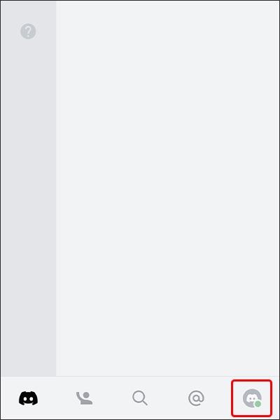 Nhấn vào biểu tượng Tài khoản