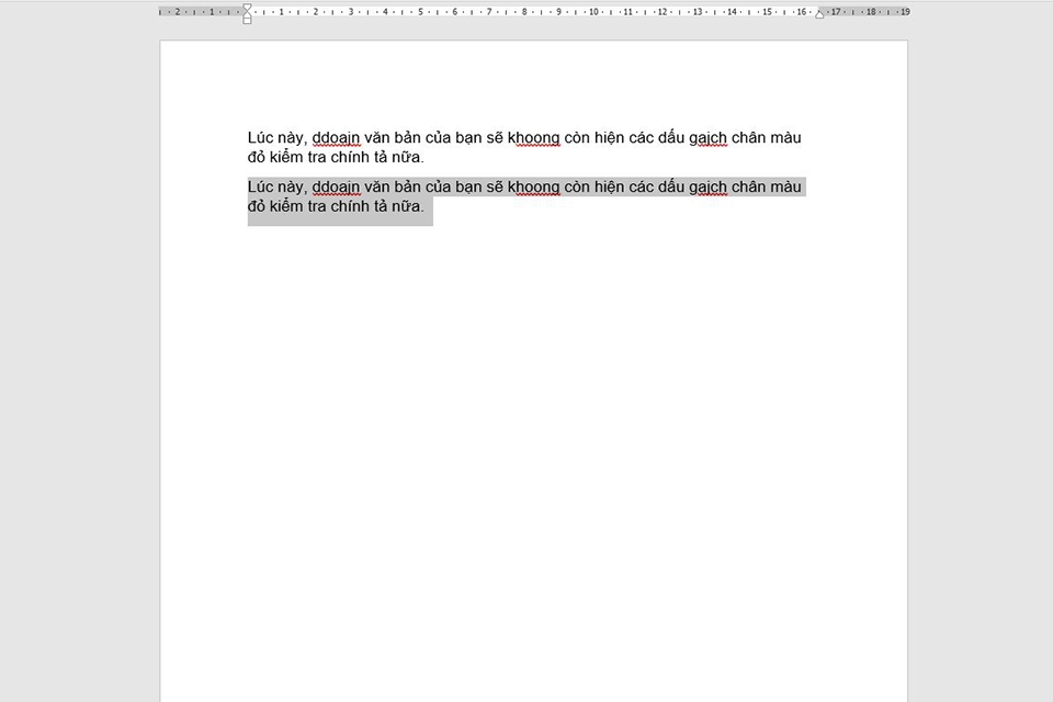 Cách tắt kiểm tra lỗi chính tả ở một đoạn văn bản trong Word - Bước 1