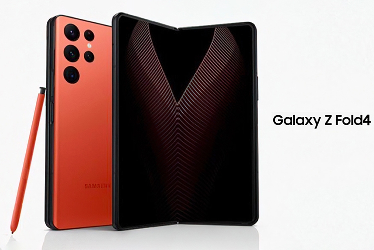 Galaxy Z Fold4 màu Dark Red
