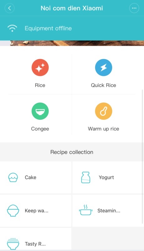 không kết nối được với nồi cơm xiaomi 3
