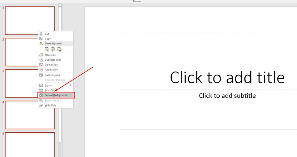 Tạo hình nền trong PowerPoint - Ảnh 02