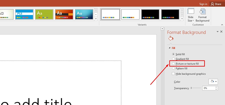 Tạo hình nền trong PowerPoint - Ảnh 03