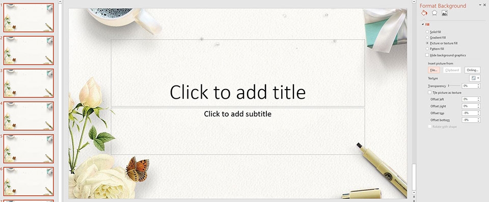 Tạo hình nền trong PowerPoint - Ảnh 05