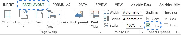 Mẹo sửa lỗi Excel không in được đường lưới (1)