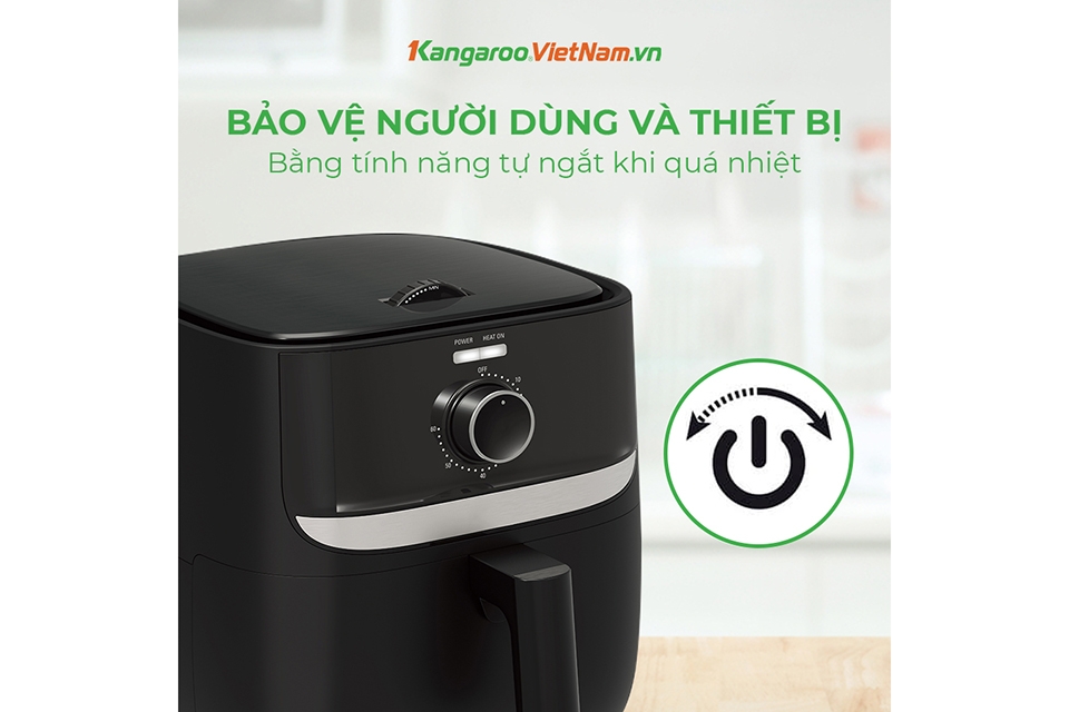 Nồi chiên không dầu Kangaro 6 lít KG6AF1 - hình 3