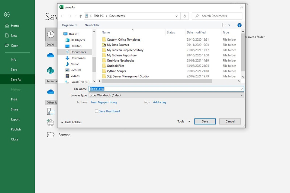 Tạo thêm một Workbook mới - bước 3