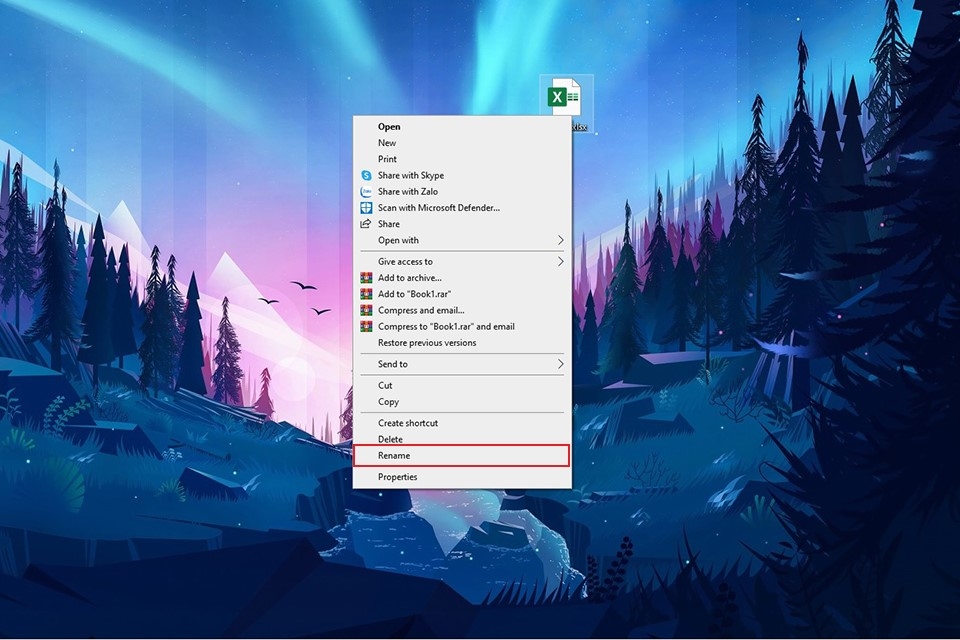 Cách đổi tên Workbook