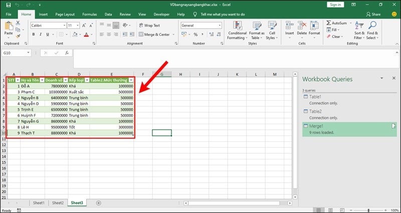 lấy dữ liệu từ bảng này sang bảng khác trong excel (15)