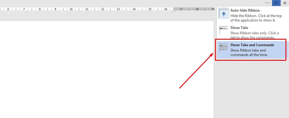 Hiện thanh công cụ trong Word - Ảnh 04
